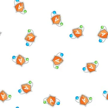 Pattern resilience vitamin shield cartoon vector Ilustración de archivo