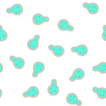 Pattern resort top view pool cartoon vector Stock Illustration