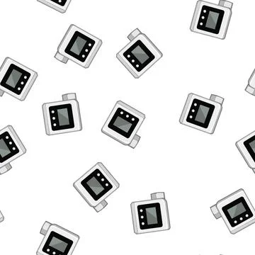 Pattern respiratory spirometer cartoon vector Stock Illustration