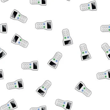 Pattern response voting clicker cartoon vector Stock Illustration