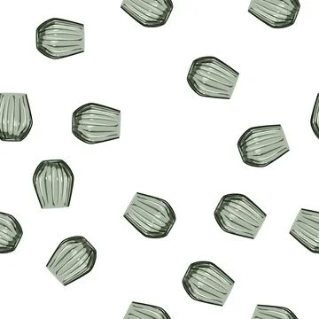 Pattern restaurant glass cup cartoon vector Stock Illustration