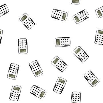 Pattern results voting clicker cartoon vector Stock Illustration