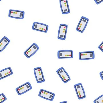 Pattern results voting clicker cartoon vector Stock Illustration