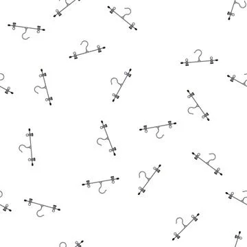 Pattern retail hanger clothes cartoon vector Stock Illustration