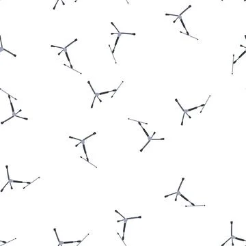 Pattern retro microphone stand cartoon vector Stock Illustration