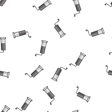 Pattern retro mill coffee grinder manual cartoon vector Stock Illustration