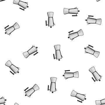 Pattern retro moka pot coffee cartoon vector 스톡 일러스트
