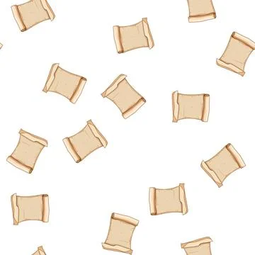 Pattern retro papyrus parchment cartoon vector Illustrazione stock