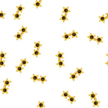 Pattern retro party glasses cartoon vector Stock Illustration