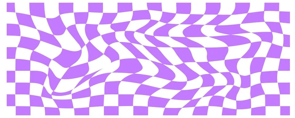 Pattern retro psychedelic checkerboard. Twisted and distorted trendy textur.. Stock Illustration