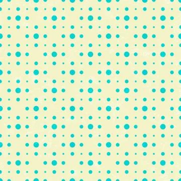Pattern in retro style with blue dot Stock Illustration