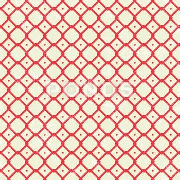 Pattern in retro style with red squares イラスト素材