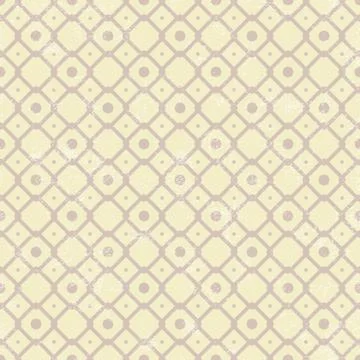 Pattern in retro style on yellow background Stock Illustration