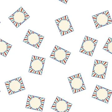 Pattern Retro sunburst banner with blank frame background Illustrazione stock