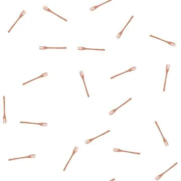 Pattern reusable bamboo utensils cartoon vector イラスト素材