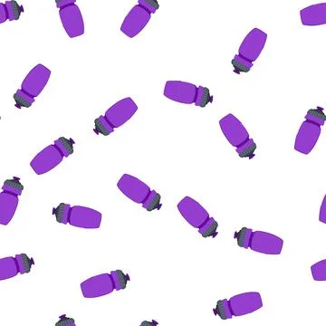 Pattern reusable bike bottle cartoon vector Stock Illustration