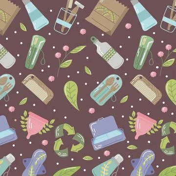 Pattern of reusable elements 스톡 일러스트