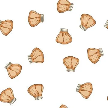 Pattern reusable ice pack for injuries cartoon vector Stock Illustration