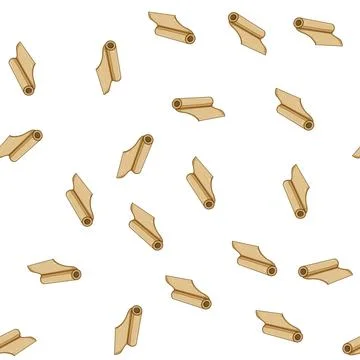 Pattern reusable parchment paper cartoon vector Stock Illustration
