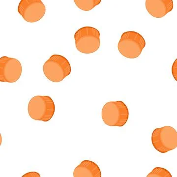 Pattern reuse plastic bottle cap cartoon vector 库存插图
