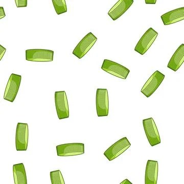 Pattern reuse plastic bottle cap cartoon vector Stock Illustration