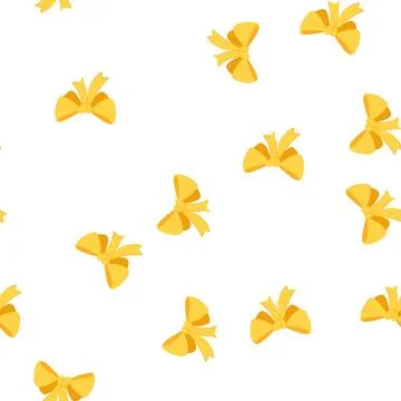 Pattern ribbon bright bow cartoon vector Stock Illustration