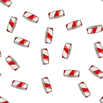 Pattern ribbon danger tape cartoon vector Stock Illustration