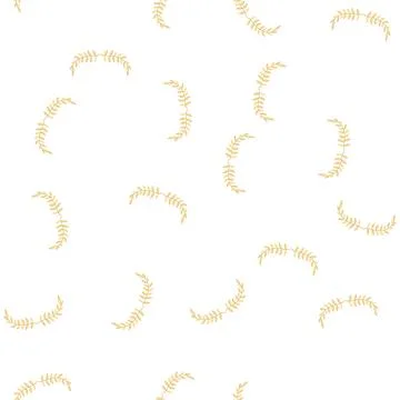 Pattern ribbon gold laurel cartoon vector Illustrazione stock