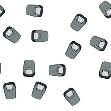 Pattern ribbon label printer cartoon vector Stock Illustration