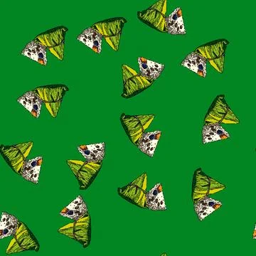 Pattern rice dumpling sketch hand drawn Stock Illustration