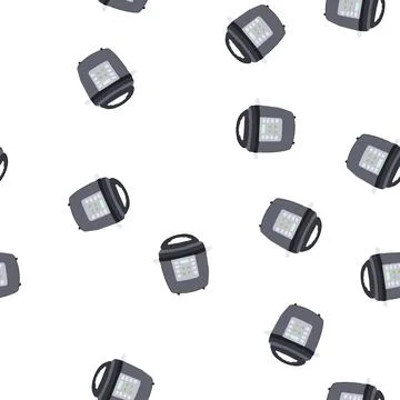 Pattern rice slow cooker cartoon vector Stock Illustration
