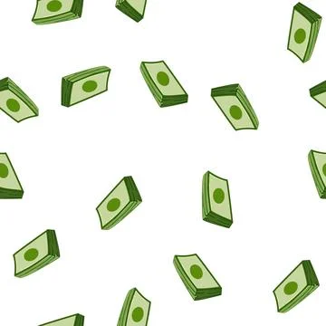 Pattern rich cash stack cartoon vector Illustrazione stock