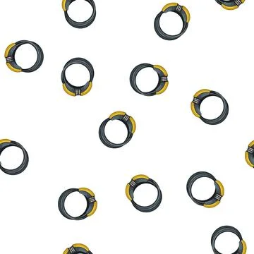 Pattern ride bicycle lock cartoon vector Stock Illustration