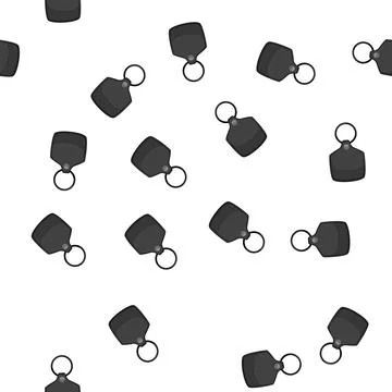 Pattern ring keychain key cartoon vector Stock Illustration
