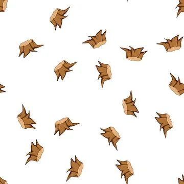 Pattern ring stump cartoon vector Stock Illustration