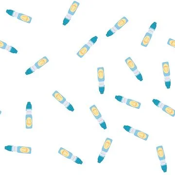 Pattern rinse nasal spray bottle cartoon vector Stock Illustration