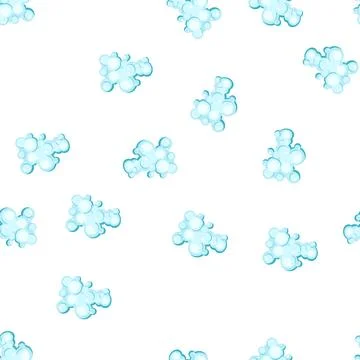 Pattern rinse shampoo foam cartoon vector Stock Illustration