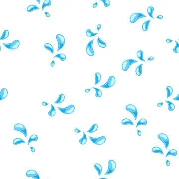 Pattern ripple water drops cartoon vector Illustrazione stock