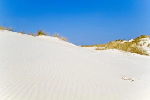 Pattern of ripples in the sand of the dunes Stock Photos