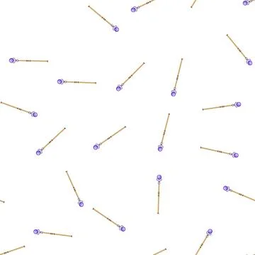 Pattern ritual magic wizard stick cartoon vector Stock Illustration