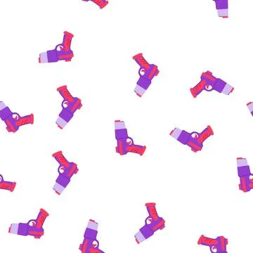 Pattern rival nerf gun toy cartoon vector Stock Illustration