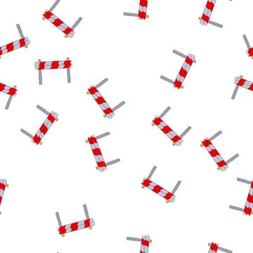 Pattern road guard rails cartoon vector 스톡 일러스트