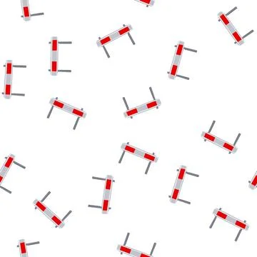 Pattern roadside guard rails cartoon vector Stock Illustration