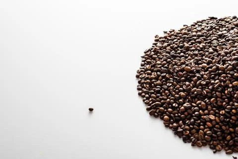 Pattern of roasted coffee beans Foto stock