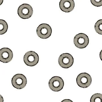 Pattern rock stone button cartoon vector イラスト素材