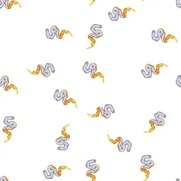Pattern off rocket launch smoke cartoon vector Stock Illustration