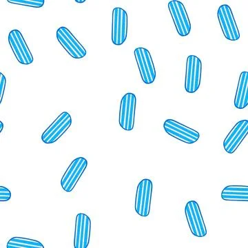 Pattern roll bath mat cartoon vector Stock Illustration
