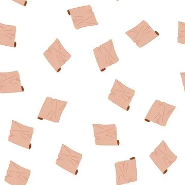 Pattern roll parchment paper cartoon vector Иллюстрация
