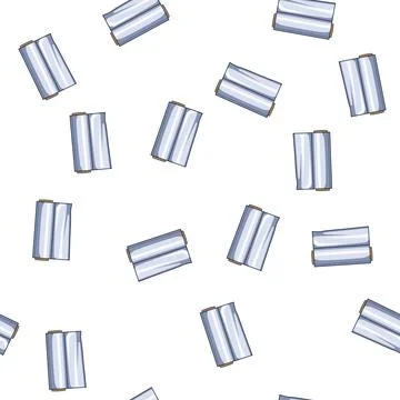 Pattern Roll of plastic cling film for food wrapping Illustrazione stock