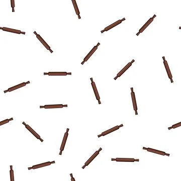 Pattern roll rolling pin cartoon vector Stock Illustration